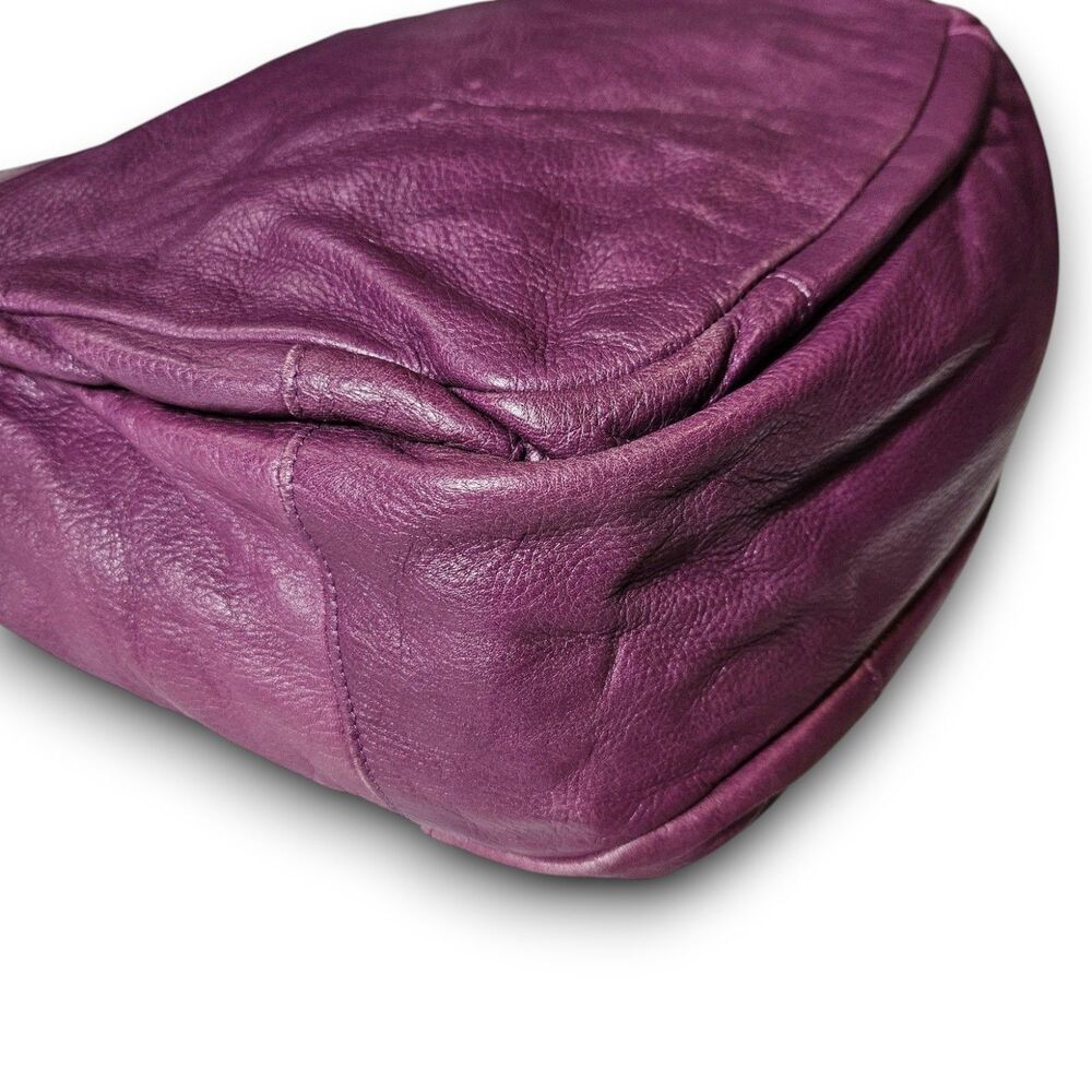 See By Chloe XL Purple Orchid & Gunmetal Leather Vintage Y2K Shoulder Bag, VGUC - Picture 5 of 12